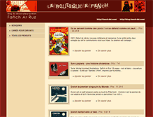 Tablet Screenshot of boutique.fanch-bd.com